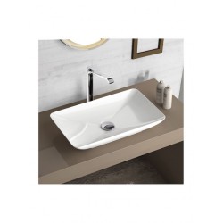 Επικαθήμενος Νιπτήρας Πορσελάνης 60x37,7εκ. Bianco Ceramica Rio 38060-300 Λευκό Επικαθήμενος Νιπτήρας Πορσελάνης 60x37,7εκ. Bianco Ceramica Rio 38060-300 Λευκό