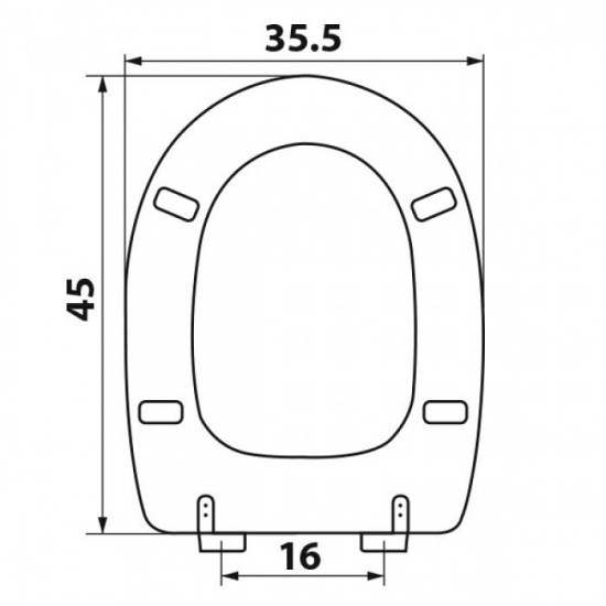 Κάλυμμα Λεκάνης Polyester Ideal Standard 0225 Apollo Λευκό