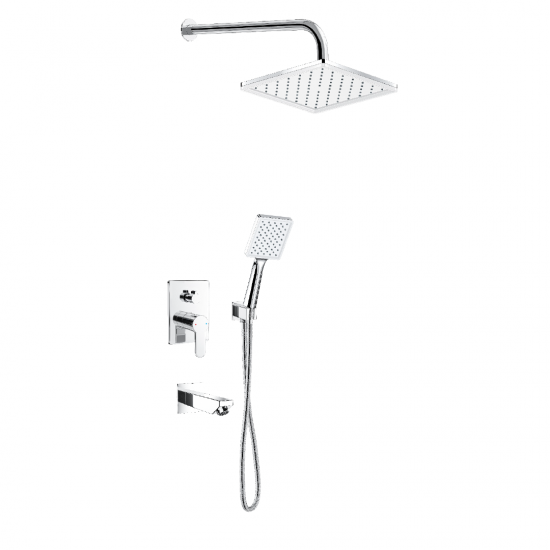 Μπαταρία Εντοιχισμού Duscheline Concealed 3 Way Quart DM-2765 Χρωμέ Μπαταρία Εντοιχισμού Duscheline Concealed 3 Way Quart DM-2765 Χρωμέ