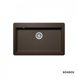 Ένθετος Νεροχύτης 83,8x53cm Schock Cristadur Mono 15090-1221 Bronze 