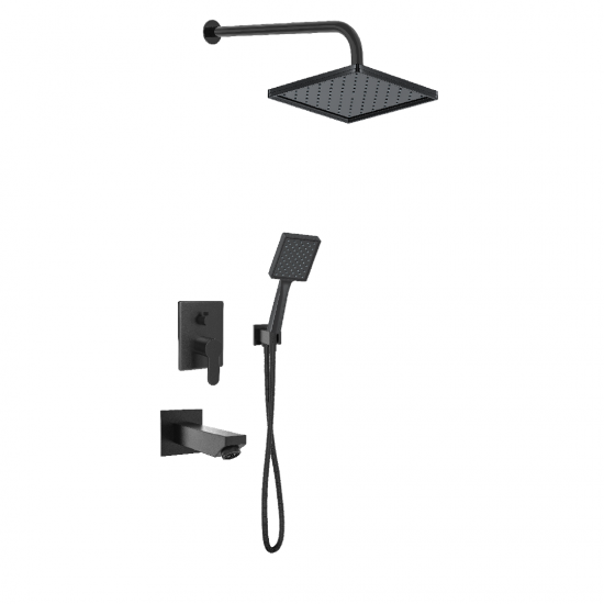 Μπαταρία Εντοιχισμού Duscheline Concealed 3 Way Quart Piano Black DM-2767 Μαύρο Μπαταρία Εντοιχισμού Duscheline Concealed 3 Way Quart Piano Black DM-2767 Μαύρο