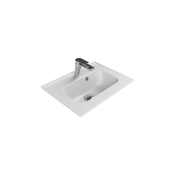 Νιπτήρας Επίπλου Πορσελάνης 50x36cm Cerastyle Blue 041900-u Λευκό