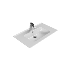 Νιπτήρας Επίπλου Πορσελάνης 70x47cm Cerastyle Blue 042200-u Λευκό