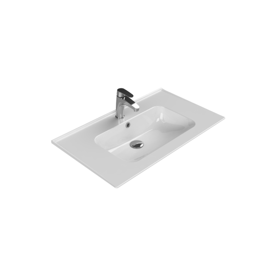 Νιπτήρας Επίπλου Πορσελάνης 80x47cm Cerastyle Blue 042300-u Λευκό Νιπτήρας Επίπλου Πορσελάνης 80x47cm Cerastyle Blue 042300-u Λευκό