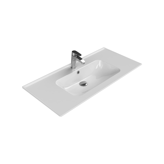 Νιπτήρας Επίπλου Πορσελάνης 100x47cm Cerastyle Blue 042500-u Λευκό Νιπτήρας Επίπλου Πορσελάνης 100x47cm Cerastyle Blue 042500-u Λευκό