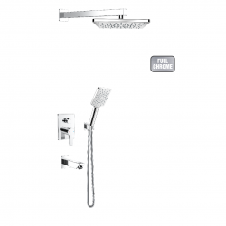 Μπαταρία Εντοιχισμού Duscheline Concealed 3 Way Pera Chromefull DM-2771 Χρωμέ