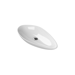 Επικαθήμενος Νιπτήρας Πορσελάνης 60x30cm Cerastyle Olive 72100 Λευκό