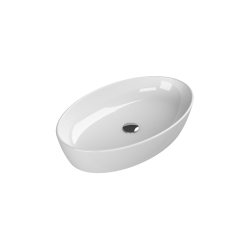 Επικαθήμενος Νιπτήρας Πορσελάνης 67x42cm Cerastyle One 076200 Λευκό