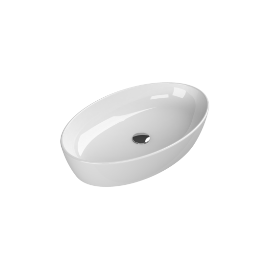 Επικαθήμενος Νιπτήρας Πορσελάνης 67x42cm Cerastyle One 076200 Λευκό Επικαθήμενος Νιπτήρας Πορσελάνης 67x42cm Cerastyle One 076200 Λευκό