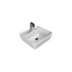 Επικαθήμενος Νιπτήρας Πορσελάνης 46x42cm Cerastyle One 076300-u Λευκό