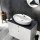 Επικαθήμενος Νιπτήρας Πορσελάνης 67x42cm Cerastyle One 076500-u Λευκό Επικαθήμενος Νιπτήρας Πορσελάνης 67x42cm Cerastyle One 076500-u Λευκό