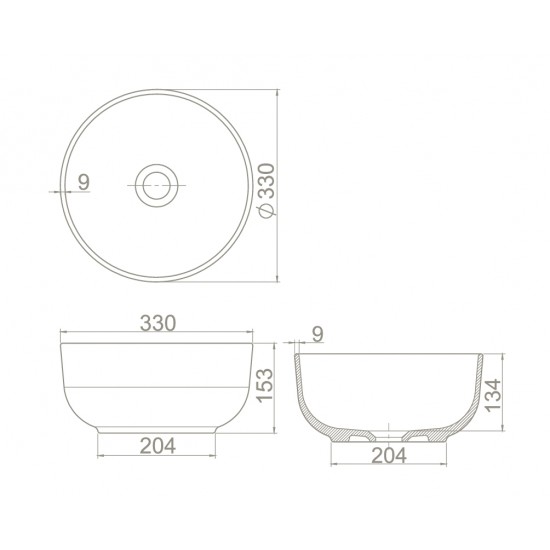 Επικαθήμενος Νιπτήρας Πορσελάνης Cerastyle Aqua Φ33 cm 077608-97 Cappuccino (Μπεζ) Ματ Επικαθήμενος Νιπτήρας Πορσελάνης Cerastyle Aqua Φ33 cm 077608-97 Cappuccino (Μπεζ) Ματ