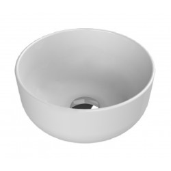 Επικαθήμενος Νιπτήρας Πορσελάνης Cerastyle Aqua Φ33 cm 077600-97 Λευκό Ματ