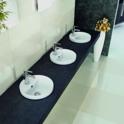 Ένθετος Νιπτήρας Πορσελάνης Φ38 Cerastyle Suit 078000-u Λευκό