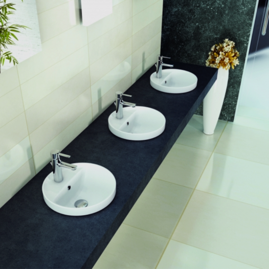 Ένθετος Νιπτήρας Πορσελάνης Φ38 Cerastyle Suit 078000-u Λευκό