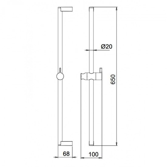 Βέργα Ντους Με Βάση Τηλεφώνου La Torre Easy E087024-100 Χρωμέ Βέργα Ντους Με Βάση Τηλεφώνου La Torre Easy E087024-100 Χρωμέ