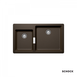 Ένθετος Νεροχύτης Γρανιτένιος Συνθετικός Schock Cristadur Mono 86x50cm Bronze 