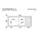 Νεροχύτης Ένθετος Apell Anniversario 8116-112 116x50 Inox Σαγρέ Νεροχύτης Ένθετος Apell Anniversario 8116-112 116x50 Inox Σαγρέ