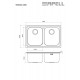 Νεροχύτης Ένθετος Apell Anniversario 8380-112 79x50 Inox Σαγρέ Νεροχύτης Ένθετος Apell Anniversario 8380-112 79x50 Inox Σαγρέ