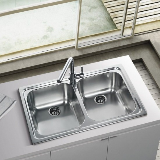 Νεροχύτης Ένθετος Apell Anniversario 8380-112 79x50 Inox Σαγρέ Νεροχύτης Ένθετος Apell Anniversario 8380-112 79x50 Inox Σαγρέ