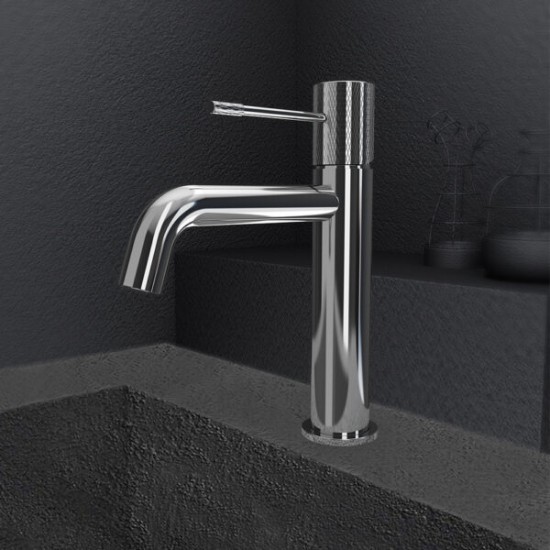 Μπαταρία Νιπτήρος Orabella Preciosa 10194 Χρωμέ Με Βαλβίδα Clic Clac