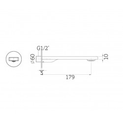 Ρουξούνι εντοιχισμού Orabella Elegance Progressive 10214 Χρωμέ
