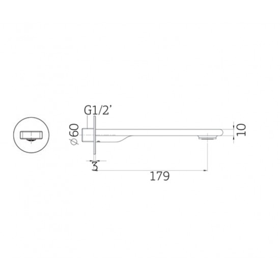 Ρουξούνι εντοιχισμού Orabella Elegance Progressive 10214 Χρωμέ