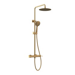 Στήλη Ντουζ Με Στρόγγυλη Κεφαλή Orabella Imperial 10239 Brushed Gold 88-118cm