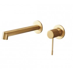 Μπαταρία Νιπτήρος Εντοιχισμού Orabella Terra 10241 Brushed Gold 