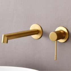 Μπαταρία Νιπτήρος Εντοιχισμού Orabella Terra 10241 Brushed Gold 