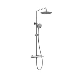 Στήλη Ντουζ Με Στρόγγυλη Κεφαλή Orabella Preciosa 10260 Χρωμέ 88-118cm