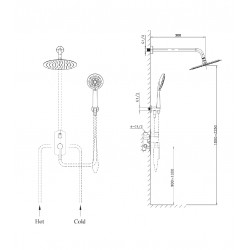 Σετ Εντοιχισμού Orabella Elegance 10269 Χρωμέ 