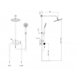 Σετ Εντοιχισμού Orabella Terra 10272 Black Matt 