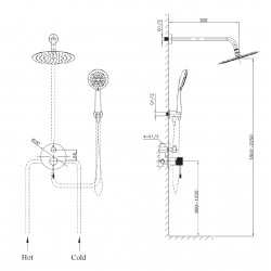 Σετ Εντοιχισμού Orabella Preciosa 10275 Χρωμέ 