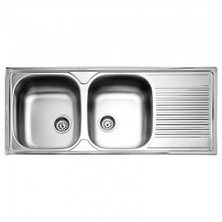 Νεροχύτης Ένθετος Fortinox Valley 25210-110 116x50 Inox Σατινέ