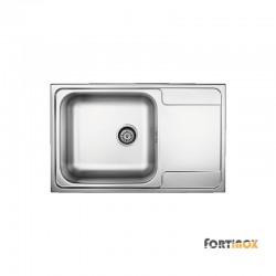 Νεροχύτης Ένθετος Fortinox Valley 26105-110 79x50 Inox Σατινέ