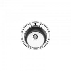 Νεροχύτης Ένθετος Ανοξείδωτος Fortinox Valley 25900-110 Ø48 cm Inox Λείος