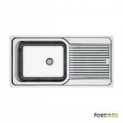 Νεροχύτης Κουζίνας Ανοξείδωτος Arena 100x50 Fortinox Inox Λείο 27110-110
