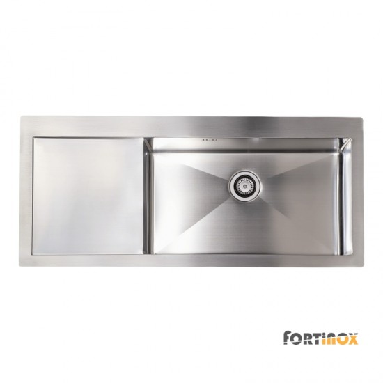 Νεροχύτης Ένθετος Fortinox Scuadro Με Ποδιά Αριστερά 29115L-110 116x51 Inox Σατινέ Νεροχύτης Ένθετος Fortinox Scuadro Με Ποδιά Αριστερά 29115L-110 116x51 Inox Σατινέ