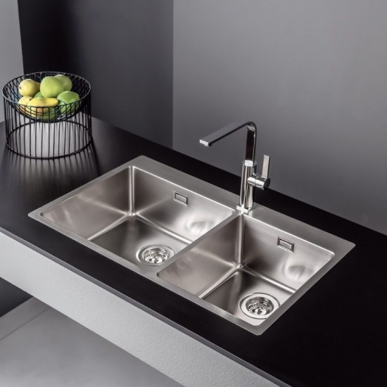 Νεροχύτης Ένθετος Fortinox Scuadro 29285-110 86x50.5 Inox Σατινέ Νεροχύτης Ένθετος Fortinox Scuadro 29285-110 86x50.5 Inox Σατινέ
