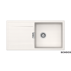 Ένθετος Νεροχύτης Γρανιτένιος Συνθετικός Schock Cristadur Mono 100x51 με μια Γούρνα και Πάγκο Εργασίας Polaris