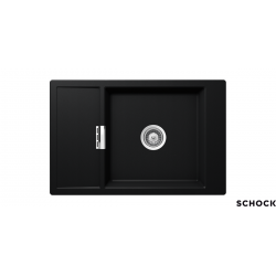 Ένθετος Νεροχύτης Γρανιτένιος Συνθετικός Schock Cristadur Mono 78x51 με μια Γούρνα και Πάγκο Εργασίας Puro