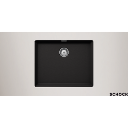 Υποκαθήμενος Νεροχύτης Γρανιτένιος Schock Cristalite Manhattan 55.6x45.6cm Nero