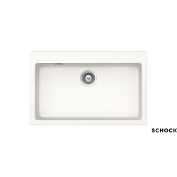 Ένθετος Νεροχύτης Γρανιτένιος Συνθετικός Schock Cristalite Manhattan 79x50cm Superwhite