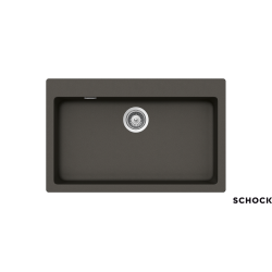 Ένθετος Νεροχύτης Γρανιτένιος Συνθετικός Schock Cristalite Manhattan 79x50cm Asphalt