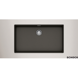 Υποκαθήμενος Νεροχύτης Γρανιτένιος Συνθετικός Schock Cristalite Manhattan 75x45,6 Asphalt