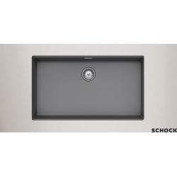 Υποκαθήμενος Νεροχύτης Γρανιτένιος Συνθετικός Schock Cristalite Manhattan 75x45,6 Croma