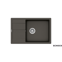 Ένθετος Νεροχύτης Γρανιτένιος Συνθετικός Schock Cristalite Manhattan 78x50cm Asphalt