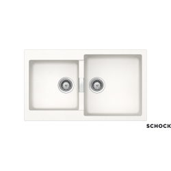 Ένθετος Νεροχύτης Γρανιτένιος Συνθετικός Schock Cristalite Manhattan 86x50cm με 2 Γούρνες Superwhite Ένθετος Νεροχύτης Γρανιτένιος Συνθετικός Schock Cristalite Manhattan 86x50cm με 2 Γούρνες Superwhite