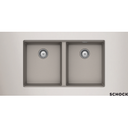 Υποκαθήμενος Νεροχύτης Γρανιτένιος Συνθετικός Schock Cristalite Manhattan 75x45,6cm Concrete Beton